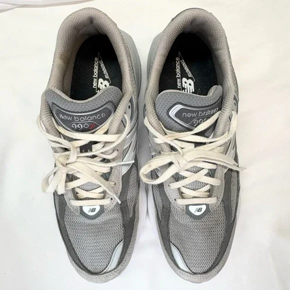 New Balance 990v6 Grey Running Shoes M990GL6 Mens 11 2E Extra Wide USA